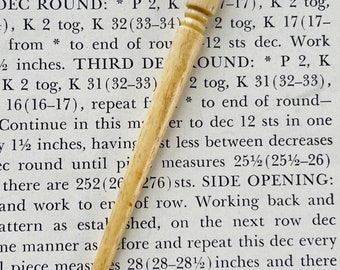Antique Carved Bone Sewing Awl Bodkin Tool