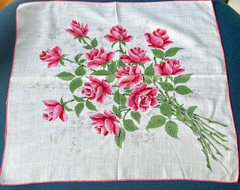 Vintage Rose Handkerchief