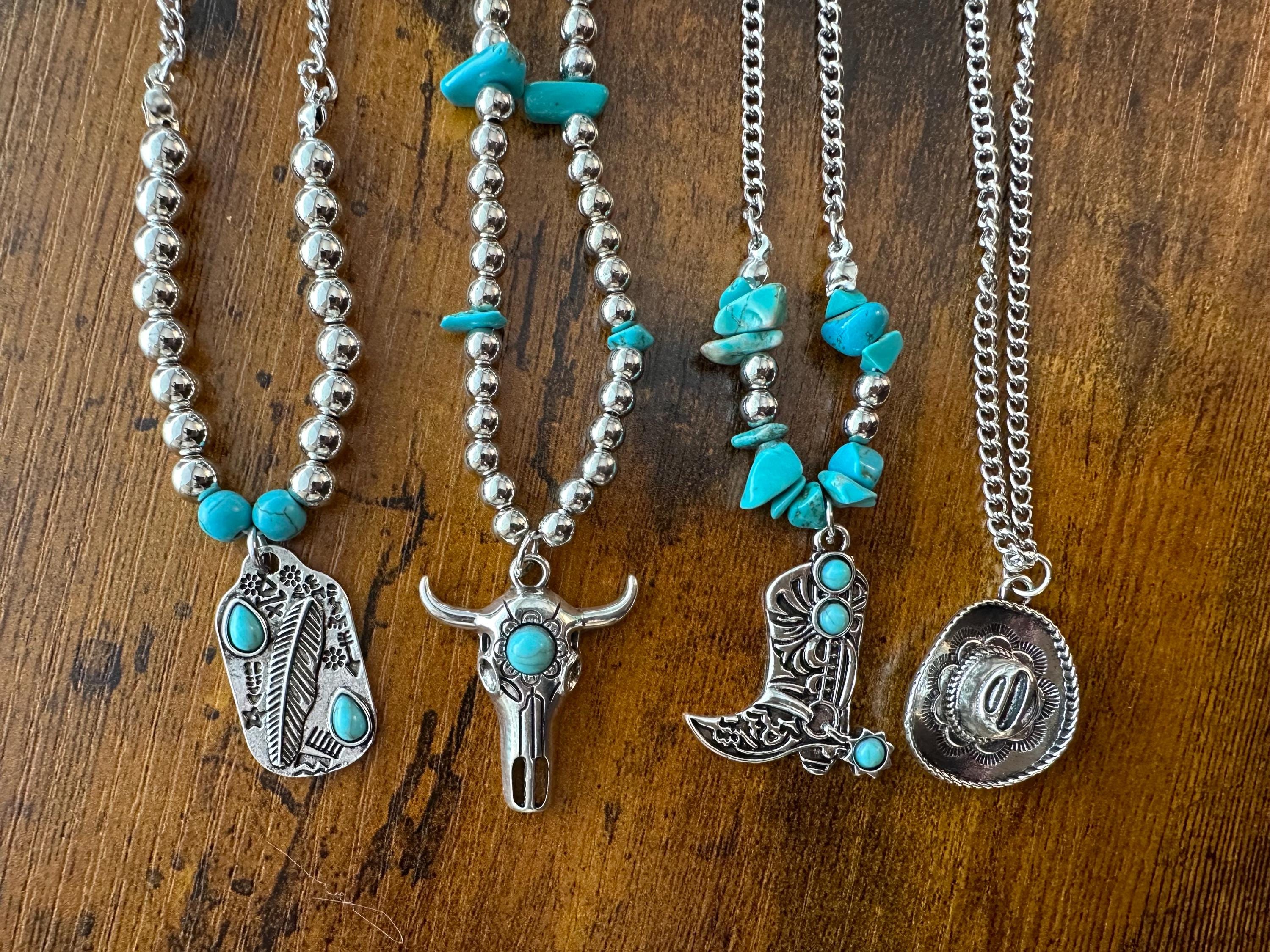 Ketting met bedels cowboy boot