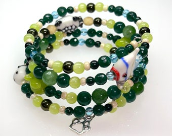 LILY PAD Beaded Bracelet by Beading Divas Fundraiser