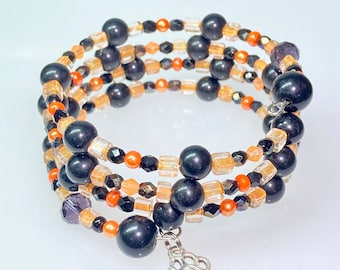 DARK and STORMY NIGHT Beaded Bracelet by Beading Divas Fundraiser