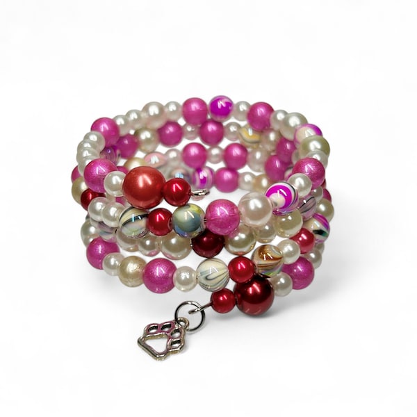 PINK PARTY Beaded Bracelet by Beading Divas Fundraiser
