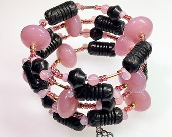 MAUVE-ALOUS Beaded Bracelet by Beading Divas Fundraiser