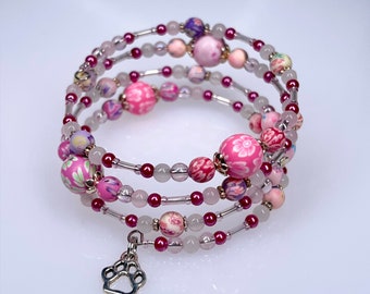 PINKER BELLE Beaded Bracelet by Beading Divas Fundraiser