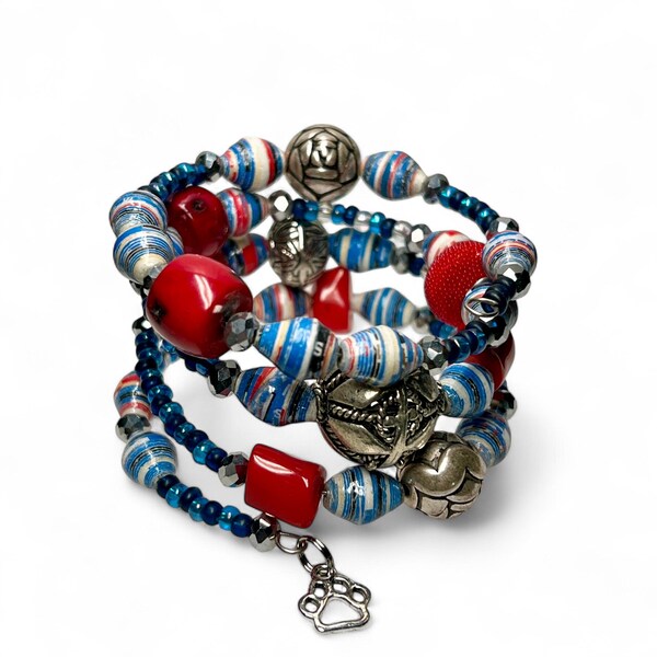 CORAL REEF  Beaded Bracelet by Beading Divas Fundraiser