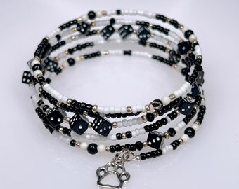 ROLL THE DICE Beaded Bracelet by Beading Divas Fundraiser