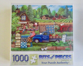 Puzzle  summer farm scene 1,000 piece puzzle