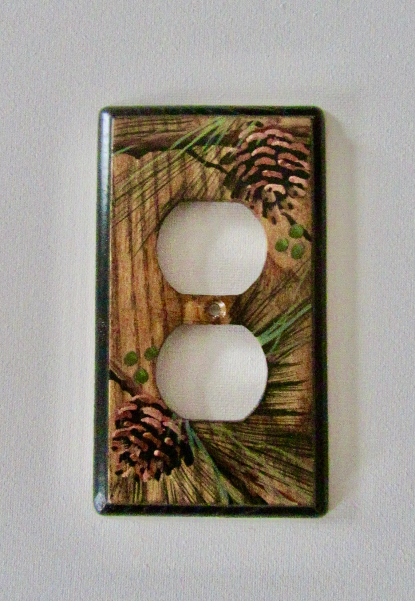 Pine Cone Switch Plates 