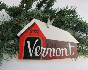 2023 Vermont Covered Bridge Ornament. ON SALE