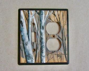 Birch Tree Switch /Outlet  Wallplate