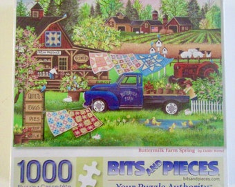 Spring puzzle 1,000 piece puzzle Spring farm scene