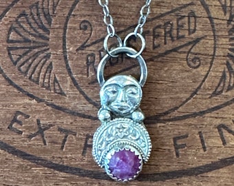 Pendentif Hibou En Alpaga – Collier Artisanal – Fait Main