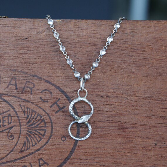Collana con ciondolo modello serpente simbolo infino in argento sterling 925, gioielleria personalizzata con animali a forma di 8 36 Collana con ciondolo modello serpente simbolo infino in argento sterling 925, gioielleria personalizzata con animali a forma di 8 36