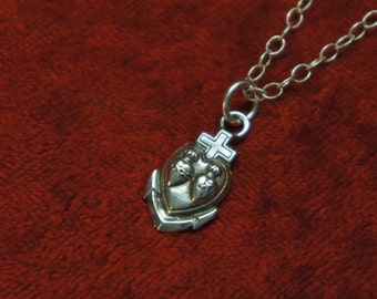 Antique French Hope, Faith Charity Necklace