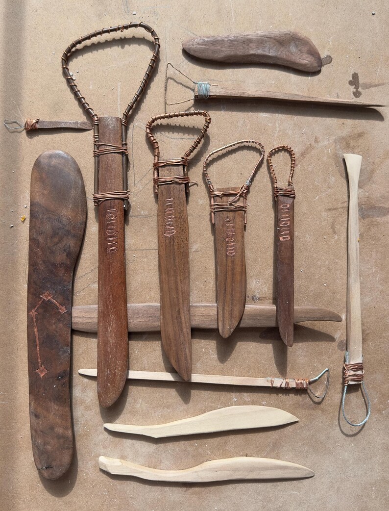 Handmade Sculpting Tools: Custom Wooden Rakes & Modeling Tools by a ...