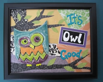 It's Owl Good Framed Wall Hanging