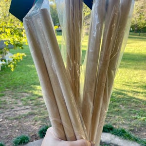 Set of 3 Wooden Dowel Rod Packs ~WOODPILE,  2 different diameters & Lengths, Unopened Packs, .25&quot; W  x 14&quot; L  and  .75 W x 12&quot; L