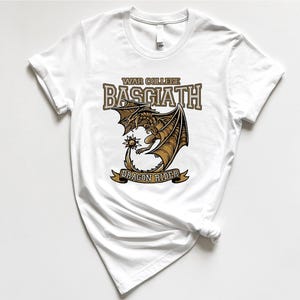 Basgiath War College Comfort Colors Tee, Dragon Rider Book Shirt Fourth Wing Merch, Rebecca Yarros Apparel, Book Lover Fantasy Gift
