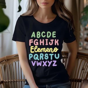 ABC Elemeno Teacher Shirt: Alphabet Kids Shirt