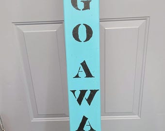 Go Away porch sign