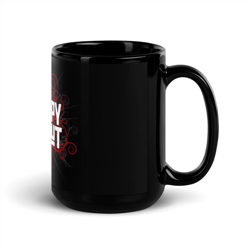 TERAPY DROPOUT Black Glossy Mug