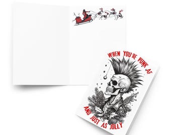 Punk AF Holiday card