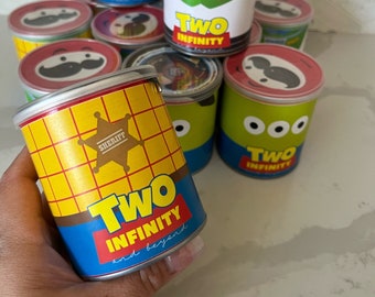 TWO Infinity and Beyond - Pringles Labels - Woody/Buzz/Alien
