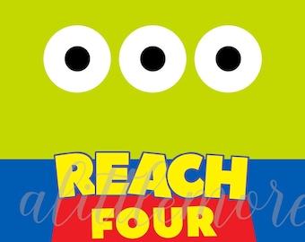 Reach Four The Sky - Pringles Labels - Woody/Buzz/Alien