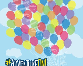 Pixar's Up Themed Guestbook - 11x14 - AdventureOn