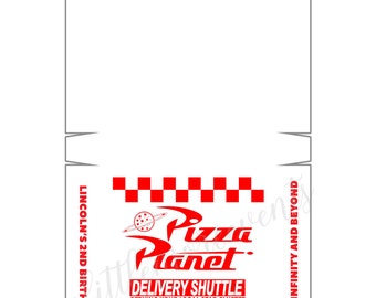 TWO Infinity and Beyond - Pizza Planet Cookie Box (4")