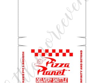 HUDSON - TWO Infinity and Beyond - Pizza Planet Cookie Box (4")
