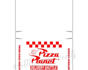 To Infinity and Beyond - Pizza Planet Cookie Box (4")