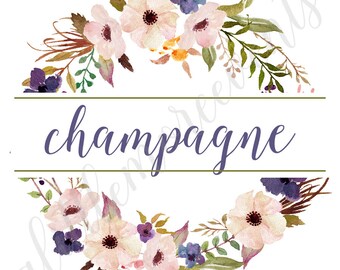 Labels - Boho Dreams - Mimosa Bar Labels