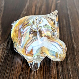 Handmade Glass Piggy