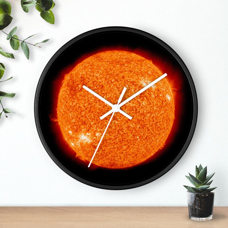 Sun Wall Clock - Etsy