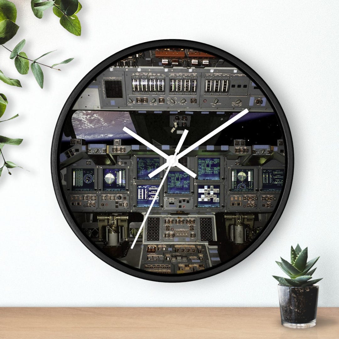 Space Shuttle Cockpit View of Earth Wall Clock 10 Inch Diameter - Etsy