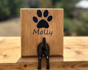 Personalized Dog Leash Holder – New Puppy Gift, Custom Pet Name Hook, Dog Lover Wall Decor