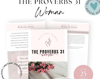 Bible Study Printable, Bible Study Guide, Proverbs 31 Woman Devotional Journal, Bible Journaling Printable, Guided Proverbs Bible Study PDF