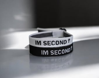 IM SECOND BRACELET, Christian Religious Bracelet, Inspirational Bible Verse Bracelet, Unique Gift for Christians Seeking Daily Encouragement