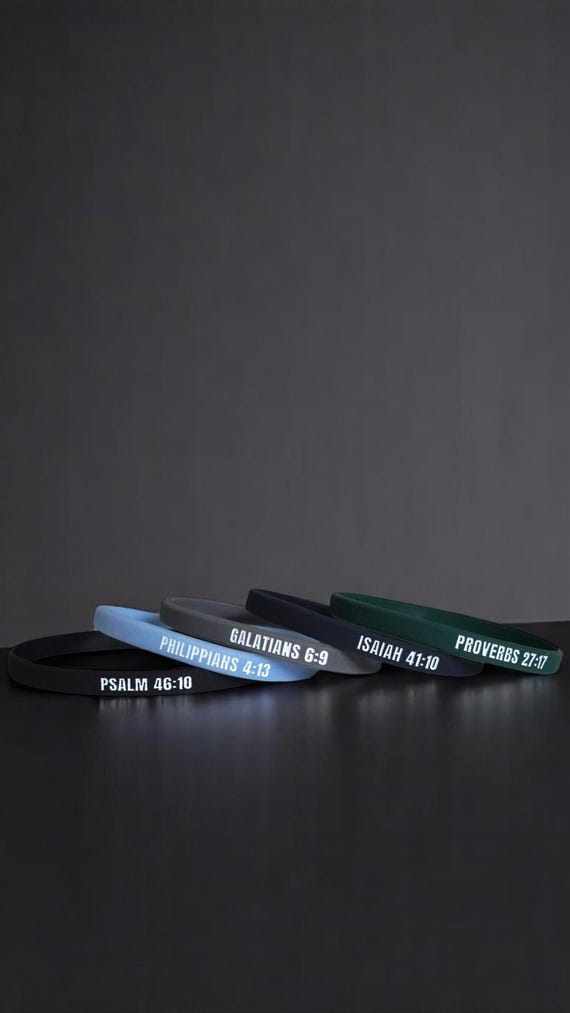 5 Pack- Bible Verse Bracelets Set
