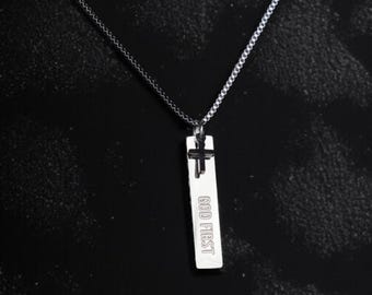GOD FIRST Necklace, Im Second, Inspirational Bible Verse Necklace, Unique Gift for Christians Seeking Daily Encouragement