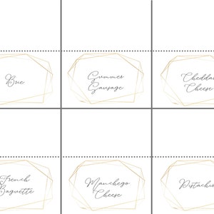 Charcuterie Board Labels Printable