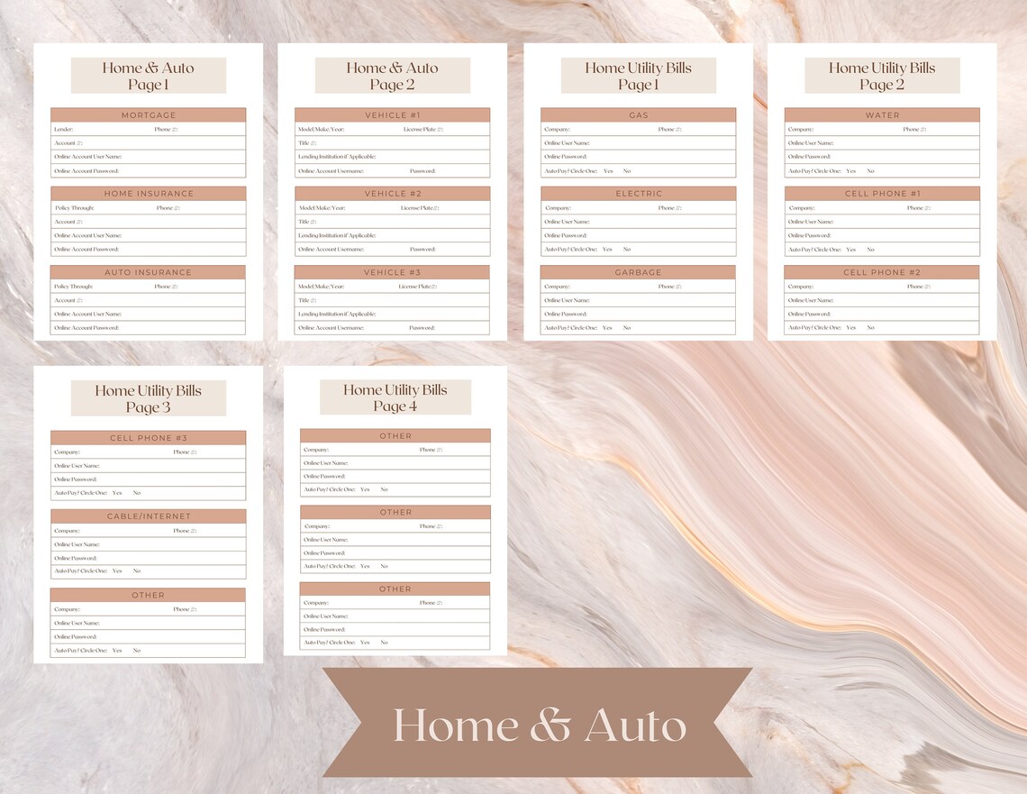 ICE Binder Emergency Binder Printable Emergency Planner in - Etsy