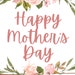 Happy Mother's Day Printable Card, Mother's Day Decor, Mother's Day ...