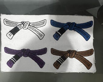 Fichier à broder - Ceintures de couleur BJJ - Sans bordure