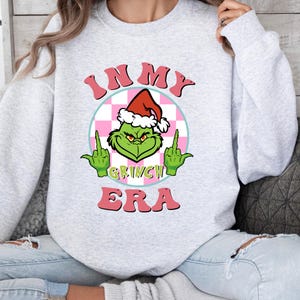 Kersttrui In My Era, Grinch-kerstshirt, kerstcadeau, Grinchmas-sweater, kersttrui, grappig shirt