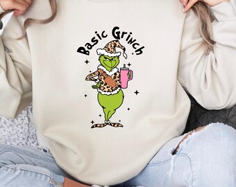 Basic Grinch Sweatshirt, Grinch shirt, Christmas Gift Shirt, Retro Holiday Jumper, Grinch Family Shirt, Christmas Gift, Holiday gift