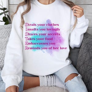 Cute Sister Sweatshirts, Shirt for Sister, Sisters Matching Tee, Gift for Sister, Sister Birthday Gift, Best Friend Gift, Gift for Daughters