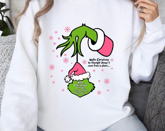 Grinch Sweatshirt, Grinch shirt, Christmas Gift Shirt, Retro Holiday shirt, Grinch Family Shirt, Funny Christmas Gift, Holiday sweatshirt
