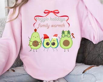 Veggie Holidays, Veggie Christmas Shirt, Christmas sweatshirt, Vegetarian Christmas, Cottage Core Christmas shirt Dietitian Christmas Shirt